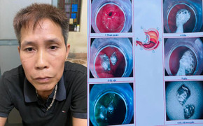 Gặp công an, nuốt luôn ma túy phi tang