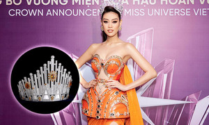 Vương miện Hoa hậu Hoàn vũ Việt Nam 2022 đính 2137 viên kim cương 