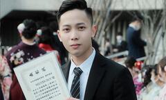 Nam sinh Việt là thủ khoa đầu ra trường đại học ở Nhật