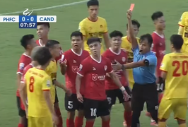 Lê Văn Đô nhận thẻ đỏ trực tiếp ở giải hạng Nhất 