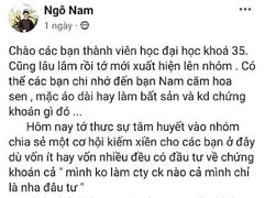 Những thủ thuật 'lùa gà' của các tài khoản nhóm 'chứng khoán Ngô Nam'