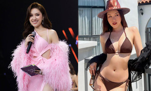 Vẻ gợi cảm của MC song ngữ gây sốt Hoa hậu Hoàn vũ Việt Nam 