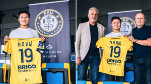 Quang Hải hoàn tất hợp đồng với Pau FC, mang áo số 19