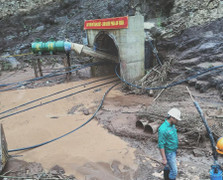 Điện Biên: Đang thi công hầm thuỷ điện, 4 công nhân bị lũ cuốn 