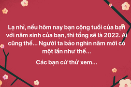 Chuyên gia giải thích phép cộng tuổi ra số 2022 trên mạng xã hội