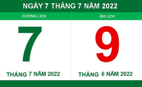 Lịch âm hôm nay thứ Năm ngày 7/7