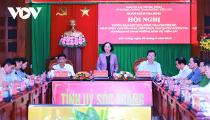 BCĐ Trung ương về phòng, chống tham nhũng, tiêu cực làm việc tại tỉnh Sóc Trăng