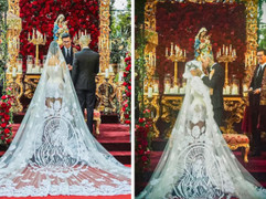 Hình ảnh đám cưới các sao đẹp mộng mơ như phim cổ tích Disney