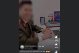 Xử phạt chủ quán cắt tóc mặc trang phục công an đăng facebook khoe bạn bè