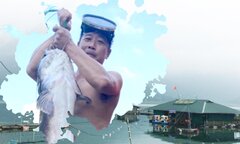 Săn cá 'khủng' dưới đáy hồ thủy điện Na Hang