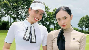 Phạm Hương đánh golf cùng Hương Giang xóa tan tin đồn 'chèn ép' đàn em 