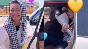 'Hot vlog' Quang Linh e thẹn khi đi đón Hoa hậu Thùy Tiên ở châu Phi