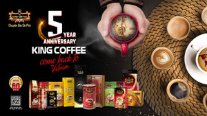 King Coffee kỷ niệm 5 năm trở về Việt Nam: Tiến lên một nấc thang mới
