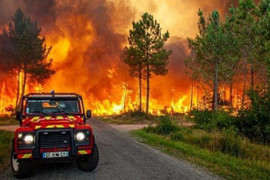 Cháy rừng ở Pháp và Tây Ban Nha, hàng nghìn người phải sơ tán