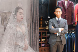 Khánh Thi thử váy cưới, Phan Hiển khen: ‘Cô ấy là cực phẩm’ 