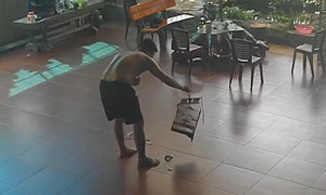 Vẻ chưng hửng của anh chàng làm rơi lồng, để chim bay mất