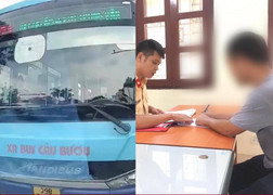 Phạt 5 triệu đồng tài xế xe buýt ở Hà Nội lấn làn đường ngược chiều