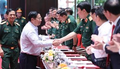 Thủ tướng Phạm Minh Chính dự và phát biểu tại Hội nghị quân chính toàn quân