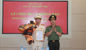 Bổ nhiệm Phó Cục trưởng Cục An ninh điều tra, lãnh đạo Công an 2 tỉnh thành