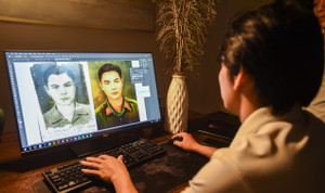 Video: Những chàng trai phục dựng miễn phí hơn 100 bức ảnh liệt sĩ