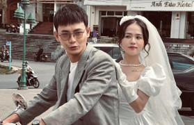 Hot girl Huyền My 'lên xe bông' với hot boy Anh Tú