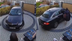 Nữ tài xế 'bá đạo' quay đầu ô tô bằng bàn xoay