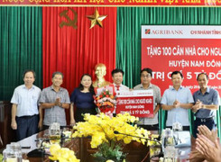 Agribank xây dựng 100 căn nhà cho hộ nghèo huyện Nam Đông, Thừa Thiên Huế