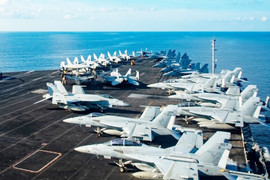 Tàu sân bay Mỹ tuần tra gần Đài Loan