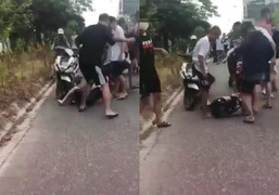 Nam sinh bị nhóm bạn dẫm đạp trên đường