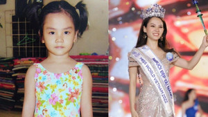 Nhan sắc thời thơ ấu tân Hoa hậu Miss World Vietnam 2022 Huỳnh Nguyễn Mai Phương