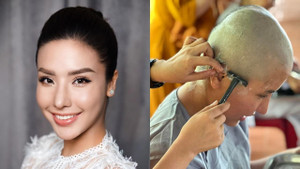 Á hậu biển Việt Nam Khánh Phương xuống tóc xuất gia trong 1 tháng