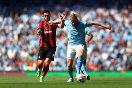 Trực tiếp bóng đá Man City 4-0 Bournemouth vòng 2 Ngoại Hạng Anh