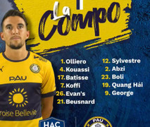 Đội hình Pau FC vs Le Harve: Quang Hải tiếp tục đá chính