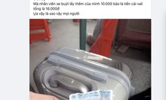 Đình chỉ nữ nhân viên xe buýt thu 10.000 đồng phí vali của hành khách ở TP.HCM