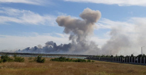 Nổ lớn ở kho đạn Crimea 