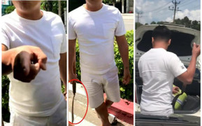 Công an Bình Dương vào cuộc xác minh vụ tài xế lấy rựa đe dọa đối phương