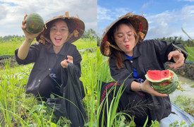 Ra đồng hái rau, bắt cá, 9x sở hữu clip triệu view trên Tiktok