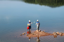 Điều tra nguyên nhân khiến cá chết hàng loạt tại hồ Bộc Nguyên