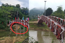 Phú Thọ: Lũ cuốn trôi trụ cầu mới khánh thành chưa đầy 2 tháng