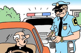 Tưởng cảnh sát là bạn nhậu