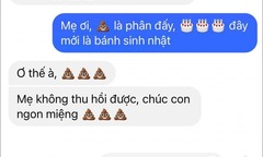Ngã ngửa với những tin nhắn 'chất lừ' mà các bà mẹ gửi con cái
