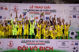 SLNA vô địch giải U9 toàn quốc 2022