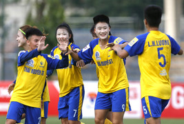 Vòng 2 giải nữ VĐQG: Thái Nguyên T&T, Hà Nội I giành 3 điểm