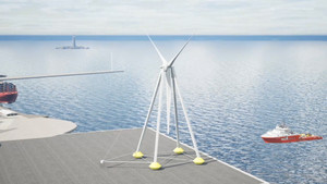 Video: Turbine gió siêu nhẹ, nổi trên mặt biển ở Mỹ