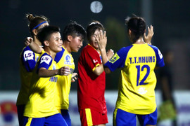 Vòng 4 giải bóng đá Nữ VĐQG 2022: Thái Nguyên T&T lên ngôi đầu bảng