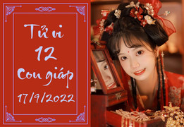 Tử vi 12 con giáp hôm nay thứ Bảy ngày 17/9: Hợi may mắn, Ngọ eo hẹp tiền bạc