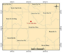 Huyện Kon Plông ở Kon Tum lại xảy ra 2 trận động đất