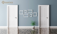 Mẫu cửa thông phòng gỗ nhựa composite được ưa chuộng nhất hiện nay