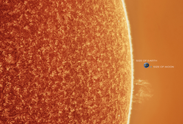 Trái Đất nhỏ bé ra sao khi đứng cạnh Mặt Trời?