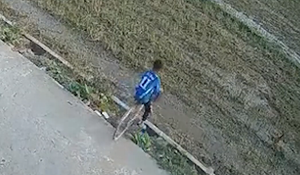 Pha bẻ lái phi xe xuống ruộng như phim hành động